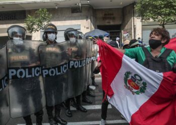 Protestas Perú. Foto de archivo.