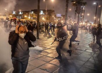 Protestas en Perú. Foto agencias.