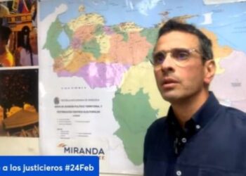 Capriles. Foto captura de video.