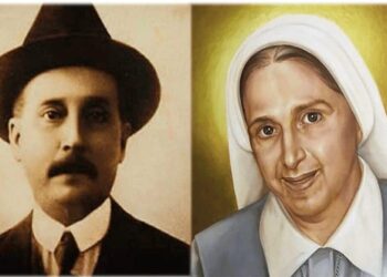 El Beato Dr. José Gregorio Hernández y la madre Carmen Rendiles. Foto collage.
