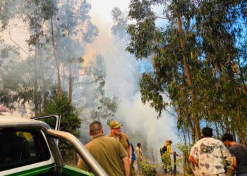 Incendio forestal Chile. Foto @eluniversocom