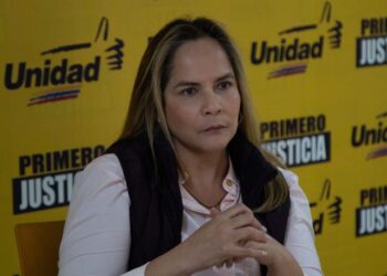 La presidenta del partido opositor Primero Justicia (PJ), María Beatriz Martínez. Foto Crónica Uno.