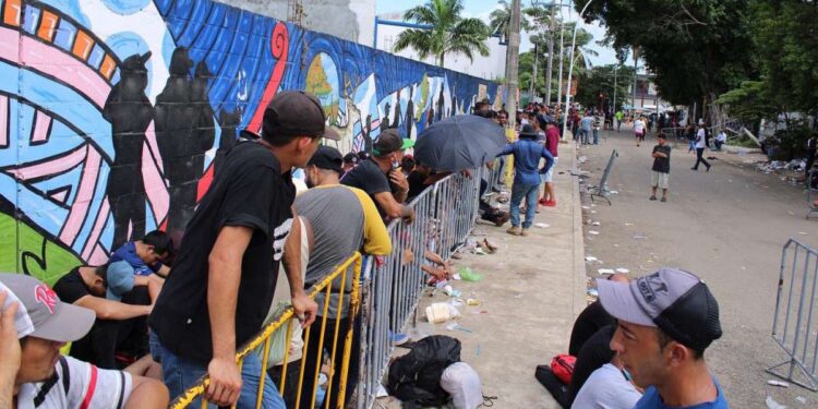 Migrantes irregulares cubano en México. Foto agencias.