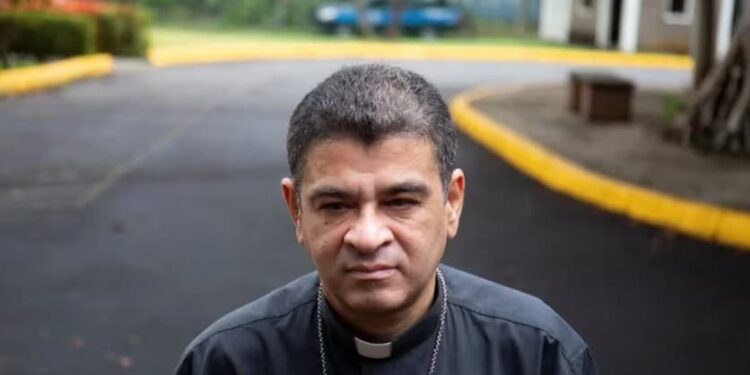 Nicaragua. El obispo Rolando Álvarez. Foto agencias.