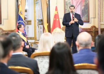 Li Baorong y Nicolás Maduro. Foto @PresidencialVen