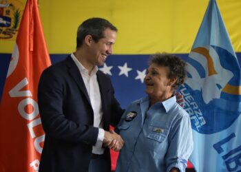 Fuerza Liberal, Haydee Deutsch y Juan Guaidó. Foto Prensa.