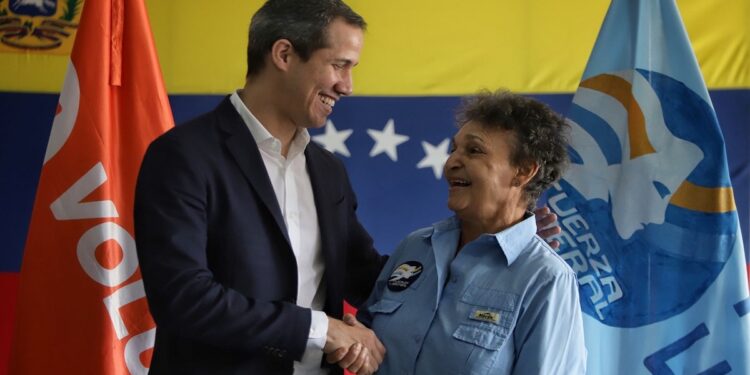 Fuerza Liberal, Haydee Deutsch y Juan Guaidó. Foto Prensa.