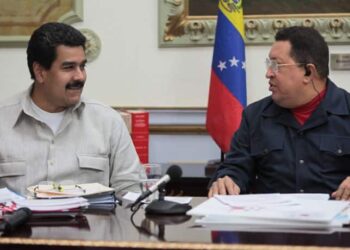 Nicolás Maduro, Hugo Chávez. Foto de archivo.