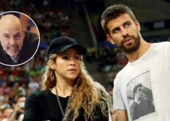 Piqué y Shakira en tiempos en los que estaban en pareja, y Jordi Basté (Crédito Reuters)