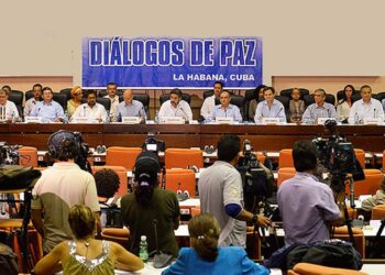 Colombia diálogos de paz. Foto de archivo.