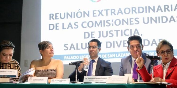 Comisiones Unidas de Justicia, de Salud y de Diversidad de la Cámara de Diputados de México.