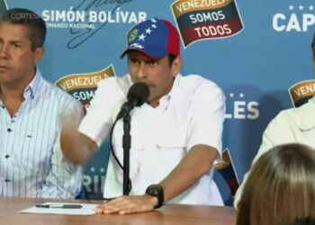 Henrique Capriles. Foto captura de video.