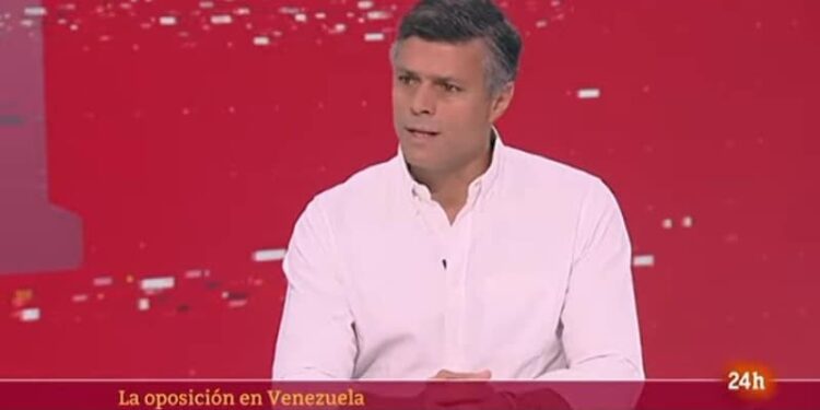 Leopoldo López. Foto captura de video.