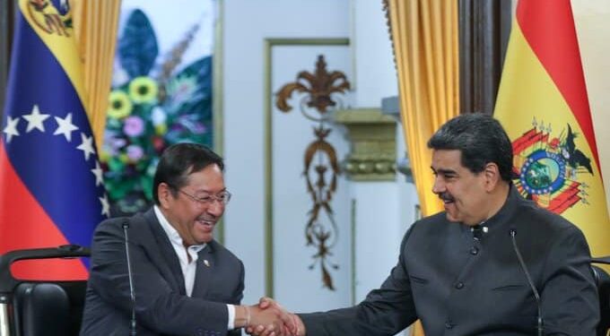 Luis Arce y Nicolás Maduro. Foto @PresidencialVen