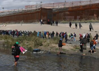 Migrantes, frontera EEUU. Foto de archivo.