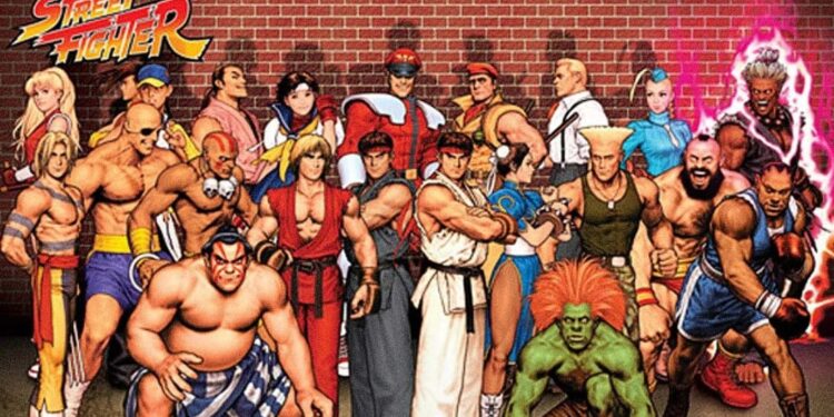 Street Fighter. Foto de archivo.