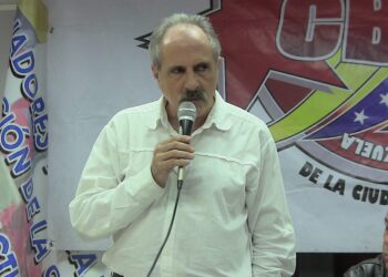 El coordinador general de la Central Bolivariana Socialista de Trabajadores (CBST) de Venezuela, Carlos López. Foto de archivo.