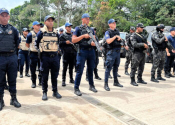 Funcionarios policiales. Venezuela. Foto de archivo.