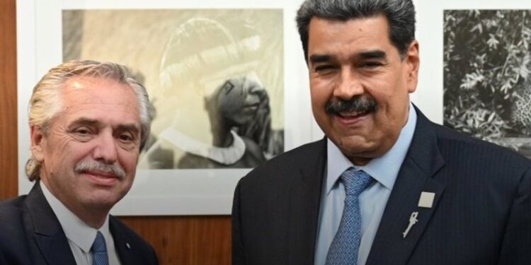 Fernández y Maduro en Brasilia. Foto Infobae.