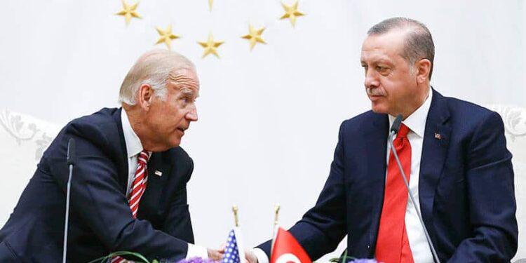 Joe Biden y Recep Tayyip Erdogan. Foto agencias.