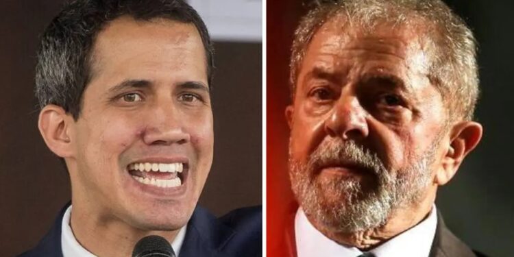Juan Guaidó, Lula da Silva. Foto collage.