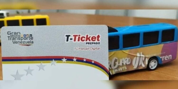 Metro de Maracaibo. T-Ticket. Foto de archivo.