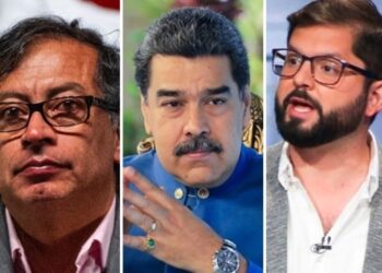 Petro, Maduro, Boric. Foto collage.
