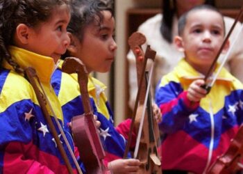 Sistema Nacional de Orquestas y Coros Juveniles e Infantiles de Venezuela. Foto de archivo.