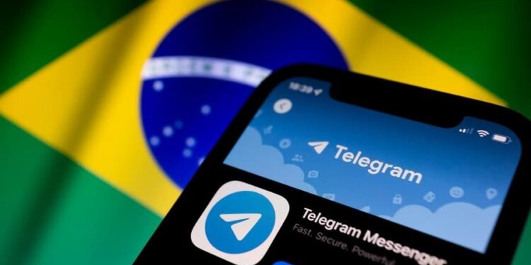 Telegram. Brasil. Foto de archivo.