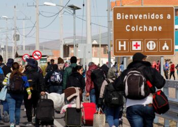 Venezolanos migrantes en Chile. Foto agencias.