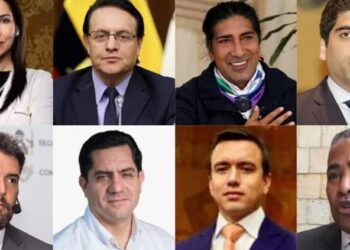 Luisa González, Fernando Villavicencio, Yaku Pérez, Otto Sonnenholzner, Jan Topic, Xavier Hervas, Daniel Noboa y Bolívar Armijos buscan llegar a la Presidencia de Ecuador.