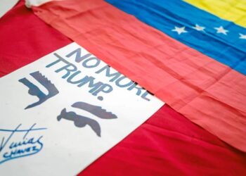 Chavismo marcha contra Trump.