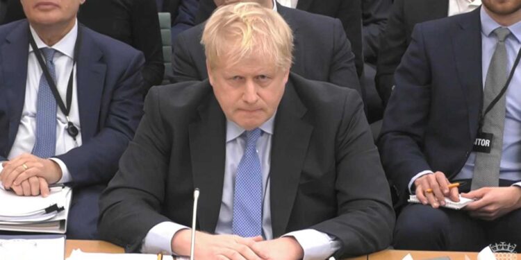 El exprimer ministro británico Boris Johnson. Foto agencias.