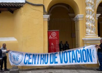 Guatemala, centro de votación. Foto agencias AFP.