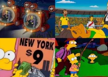 Las predicciones más inquietantes de Los Simpson. Foto collage.