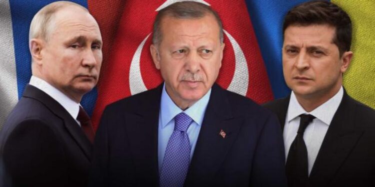 Putin, Erdogan y Zelensky. Foto composición.