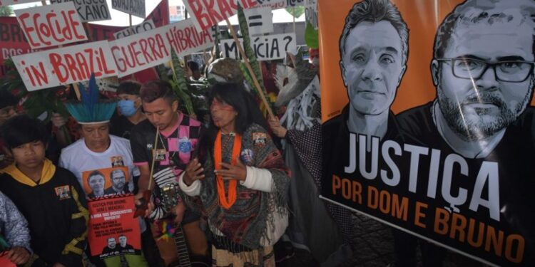 Brasil, indigenista Bruno Pereira y del periodista británico Dom Phillips