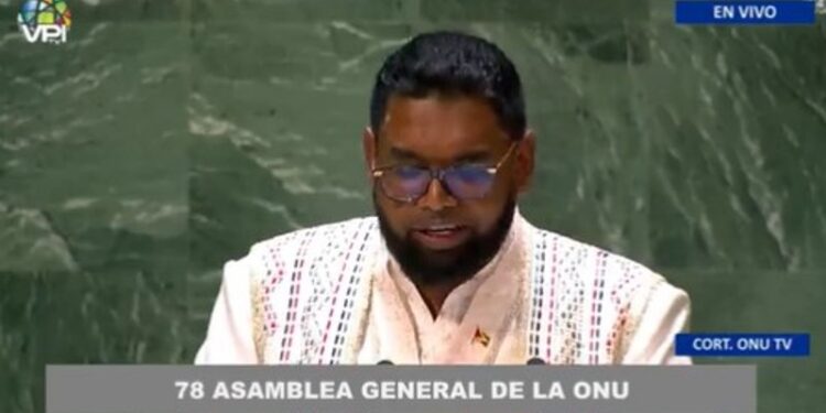 Mohamed Irfaan Ali
Presidente de Guyana. Foto captura de video.