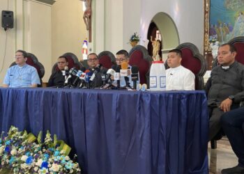 Autoridades de la Arquidiócesis de Barquisimeto ofrecen detalles de la visita 166 de la Divina Pastora Foto Radio Fe y Alegría Noticias