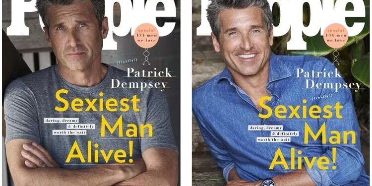 Patrick Dempsey protagonizó dos portadas de People al ser reconocido como "El Hombre Más Sexy Vivo" de 2023 (Créditos: Instagram/People Magazine