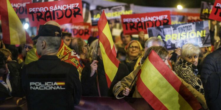 Protestas Madrid, España. Foto agencias.