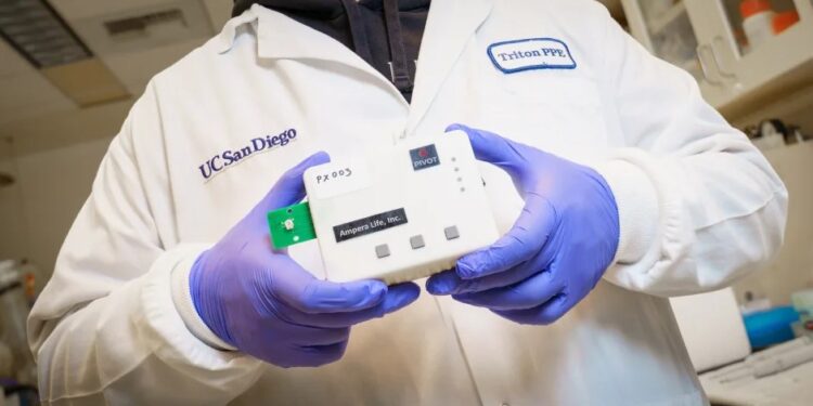 Un dispositivo portátil y no invasivo detecta biomarcadores de las enfermedades de Alzheimer y Parkinson.