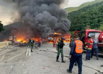 El accidente en la autopista Gran Mariscal de Ayacucho