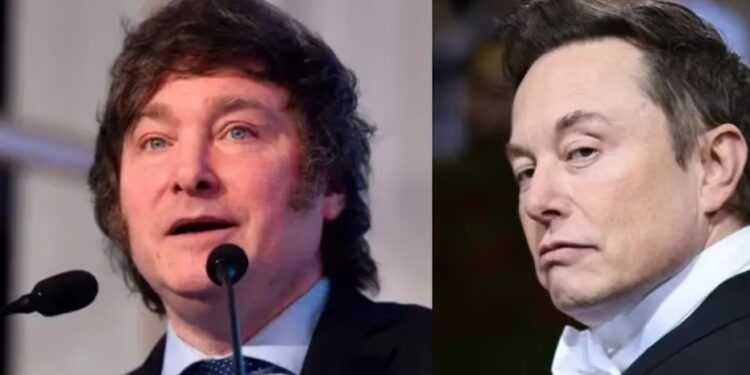 Javier Milei y Elon Musk.