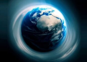 Expertos descubrieron que el eje de rotación la Tierra ha cambiado. | Foto: Ilustración generada por IA Bing Image Creator