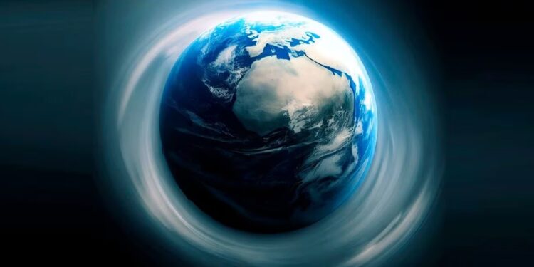 Expertos descubrieron que el eje de rotación la Tierra ha cambiado. | Foto: Ilustración generada por IA Bing Image Creator