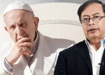 Papa Francisco y Gustavo Petro. Foto collage Semana.