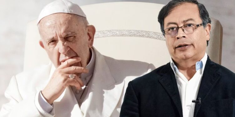 Papa Francisco y Gustavo Petro. Foto collage Semana.