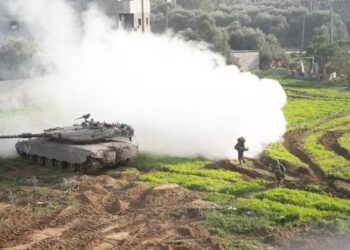Un operativo de las Fuerzas de Defensa de Israel el 18 de enero de 2024, en el que destruyó el principal cuartel militar de Hamas en Khan Younis (EFE/Fuerzas de Defensa de Israel)