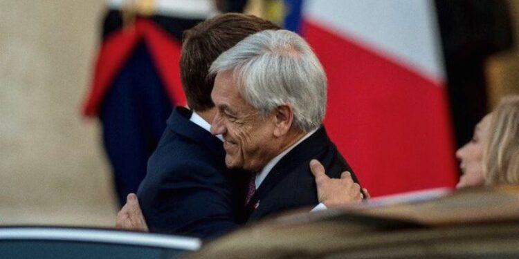 Emmanuel Macron y Sebastián Piñera. Foto @EmmanuelMacron